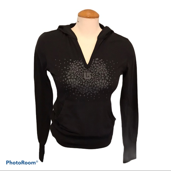 Burton Black Pull Over Hoodie - M - Picture 1 of 4